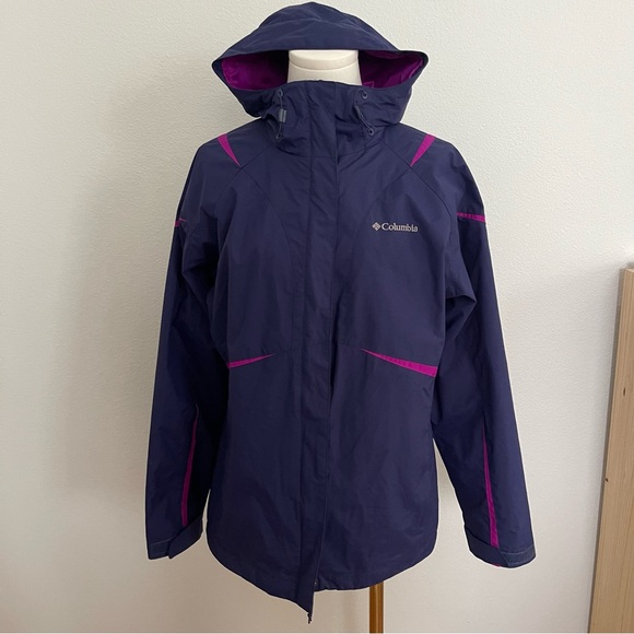 Columbia 3 in 1 Interchange Jacket Fleece Windbreaker Combo Ski Coat - Picture 10 of 16